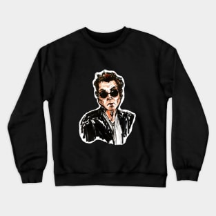 man in round sunglasses Crewneck Sweatshirt